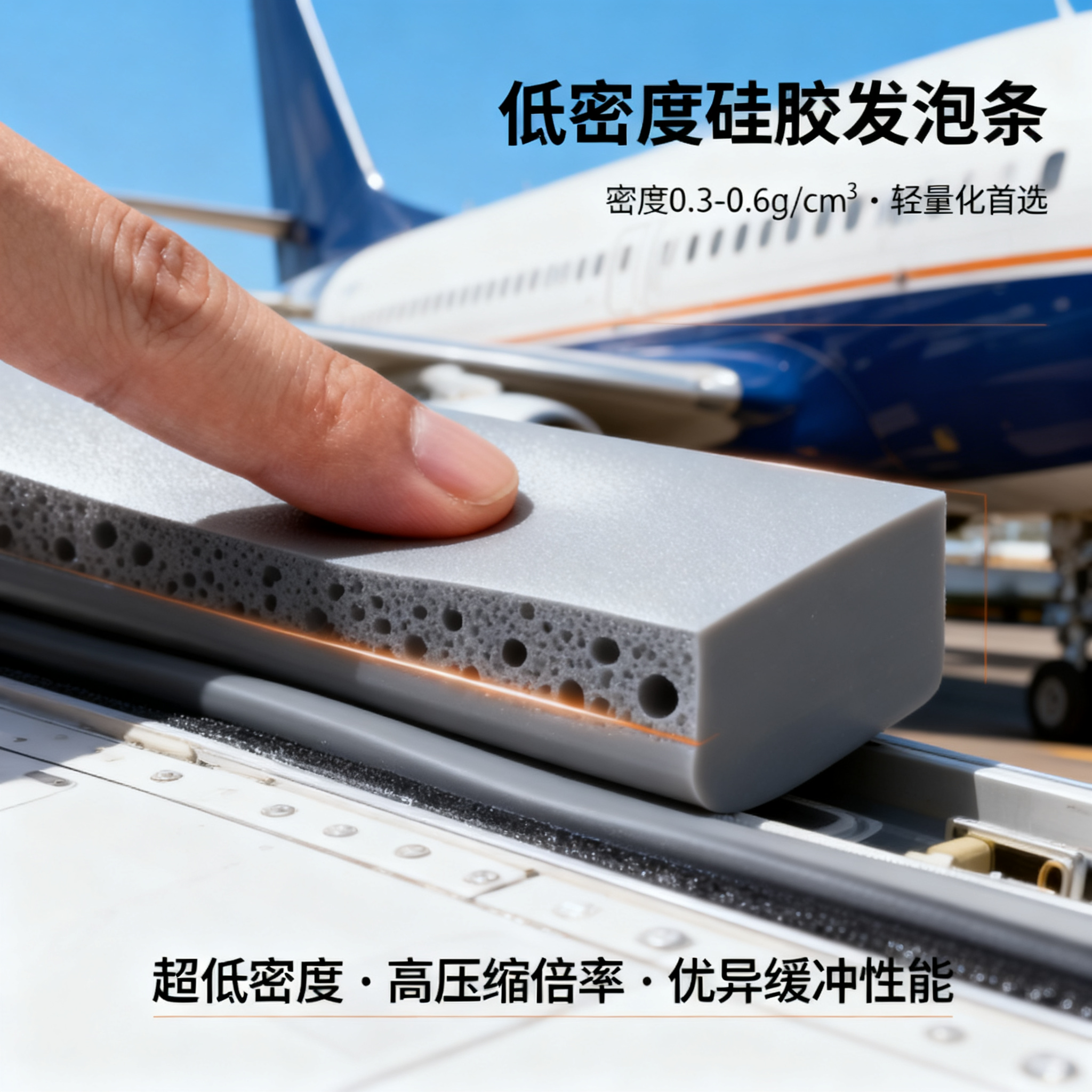 低密度硅胶发泡条