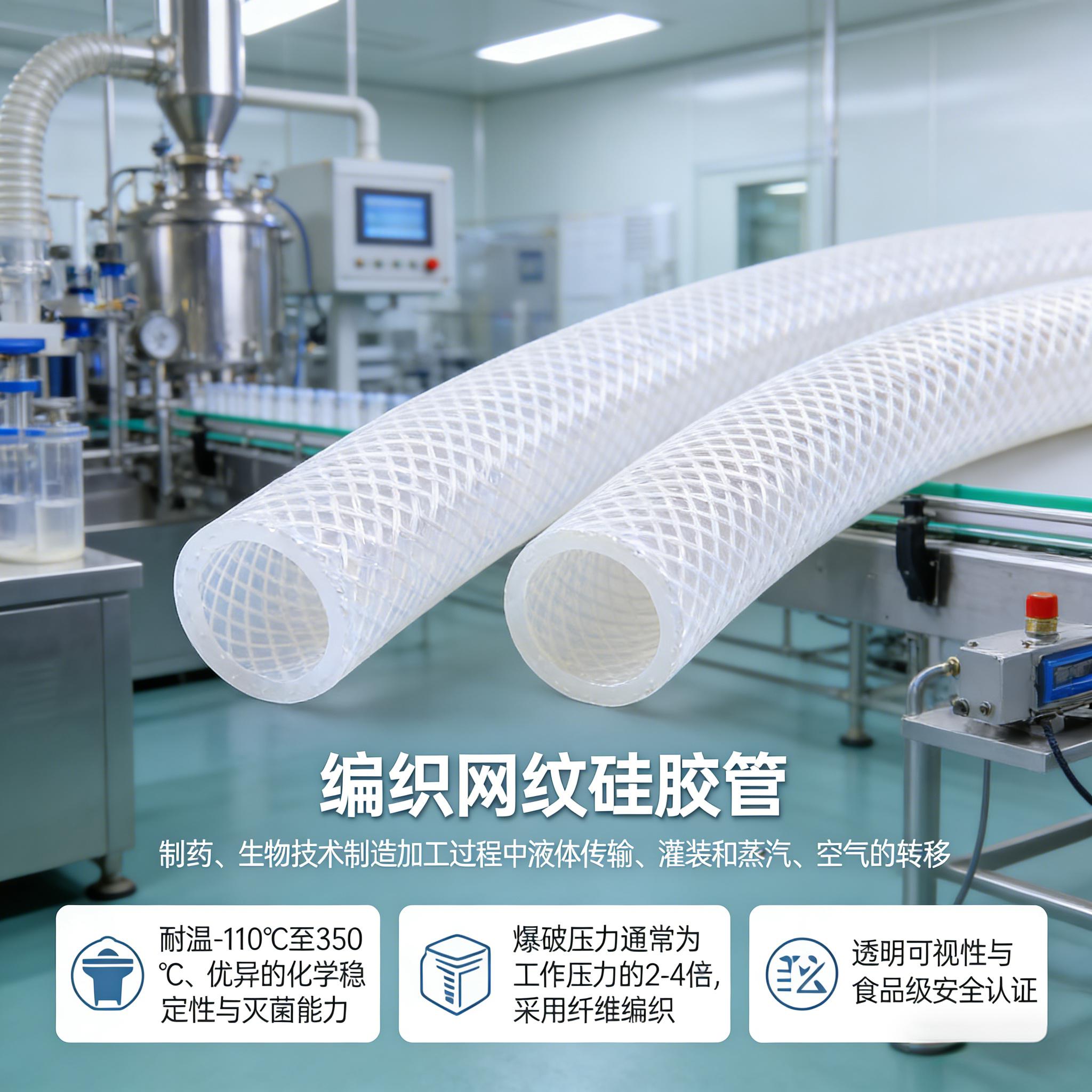 编织网纹硅胶管
